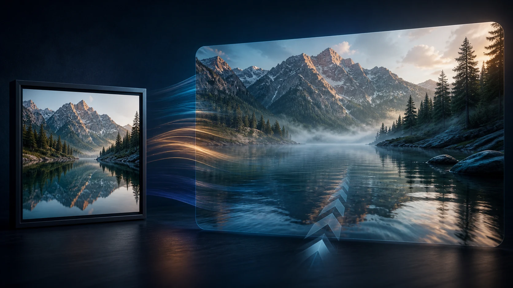 A still image becoming a moving Wan 3.0 cinematic shot
